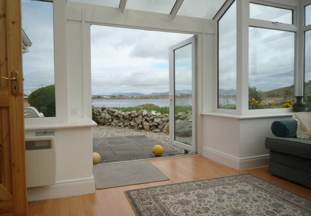 View from Ballyconneely Holiday Cottages in Connemara County Galway