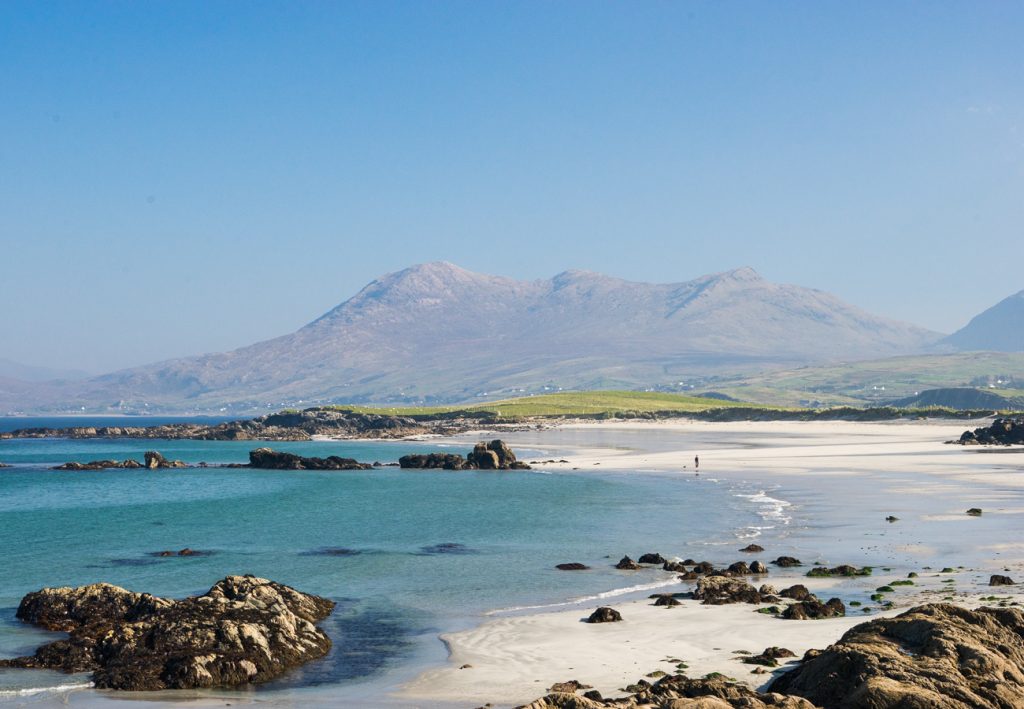 Renvyle Beach near our self catering cottages in Connemara County Galway