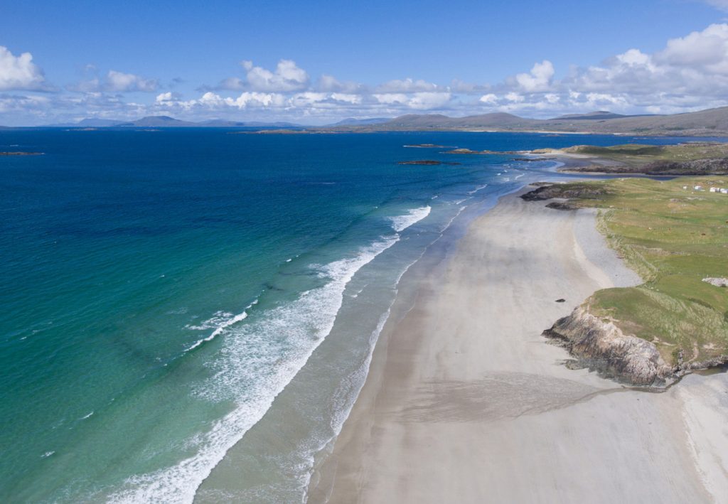Aerial View of Galway's Wild Atlantic Way in Connemara County Galway
