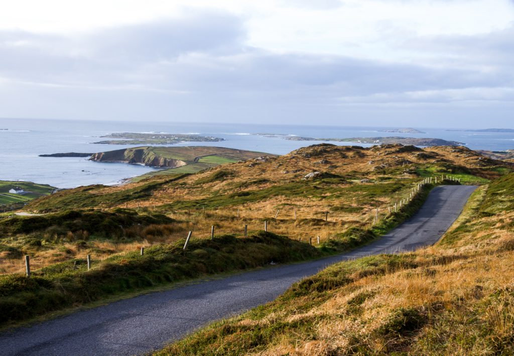 Sky road near our self catering cottages in Clifden in Connemara County Galway
