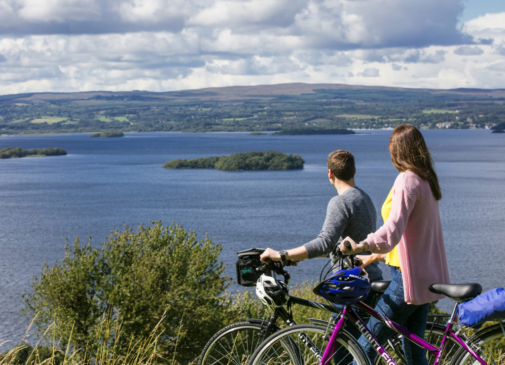 Enjoying a spectacular view overlooking Lough Derg © Tourism Ireland